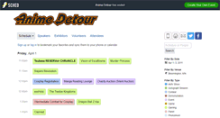 Desktop Screenshot of animedetour2011.sched.org