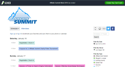 Desktop Screenshot of affiliatesummit.sched.org
