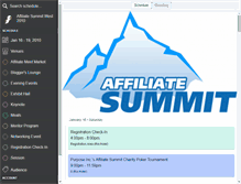 Tablet Screenshot of affiliatesummit.sched.org