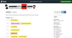 Desktop Screenshot of anime-expo10.sched.org