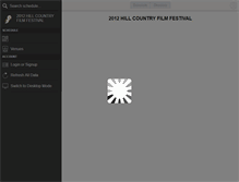 Tablet Screenshot of 3rdannualhillcountryfilmfes2012.sched.org