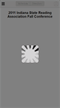 Mobile Screenshot of 2012indianastatereadingasso2011.sched.org