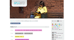 Desktop Screenshot of apla2012.sched.org